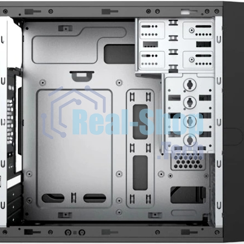 Компьютерный корпус с блоком питания 450Вт. Case Foxline FL-733, mATX, 2x5.25EXT, 2x3.5EXT, 5x3.5INT, 2xUSB 2.0, HDA, w/o FAN, w/450W ATX PSU, w/1.2m EU pwr cord