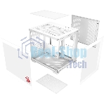 Компьютерный корпус Bloody CC-121 белый без БП mATX 7x120мм 1xUSB2.0 1xUSB3.0 audio