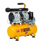 Компрессор Denzel DLS650/10 безмаслянный малошумный 650 Вт, 120 л/мин,ресивер 10 л