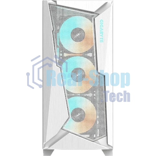 Компьютерный корпус Gigabyte C301GW белый без БП ATX 4x120мм 4x140мм 2xUSB 3.0 audio bott PSU