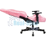 Кресло Knight N1 Fabric розовый, велюр, 120 кг, механизм качания