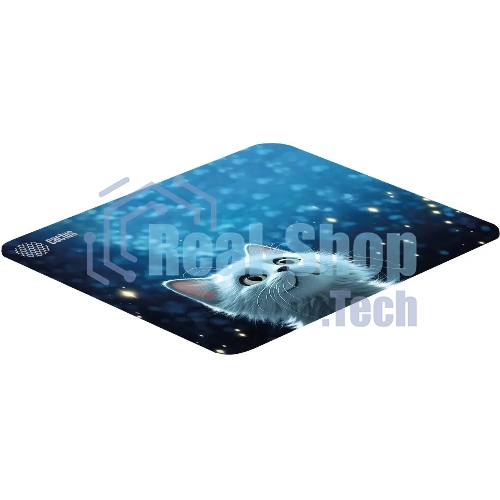 Коврик для мыши Cactus белый Cat 300x250x3мм (CS-MPC-D11M)