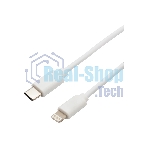 Кабель Rexant Type-C-Lightning 2.4 A, 1 м, белый ПВХ