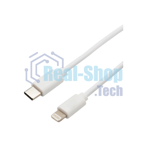 Кабель Rexant Type-C-Lightning 2.4 A, 1 м, белый ПВХ