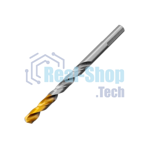 Сверло спиральное по металлу Denzel 7,0 x 109мм, Р6М5, Golden Tip
