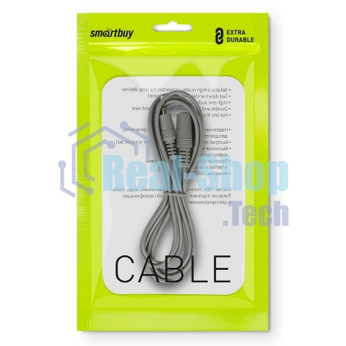 Кабель-удлинитель Smartbuy 3.5 Jack (M) - 3.5 Jack (F), стерео, аудио, 1,8 м, пакете (KA-321-350)