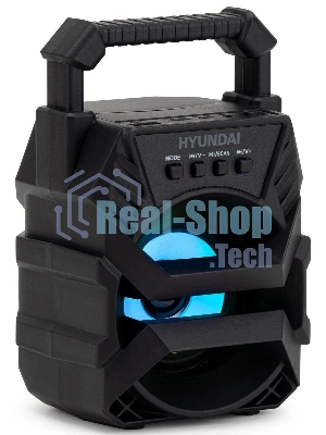 Колонка портативная Hyundai H-PS1000 черный 9 Вт 1.0 BT/USB 10м 500mAh