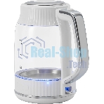Чайник электрический Vitek VT-WK1059 1.7л. 2200Вт белый корпус: стекло/пластик