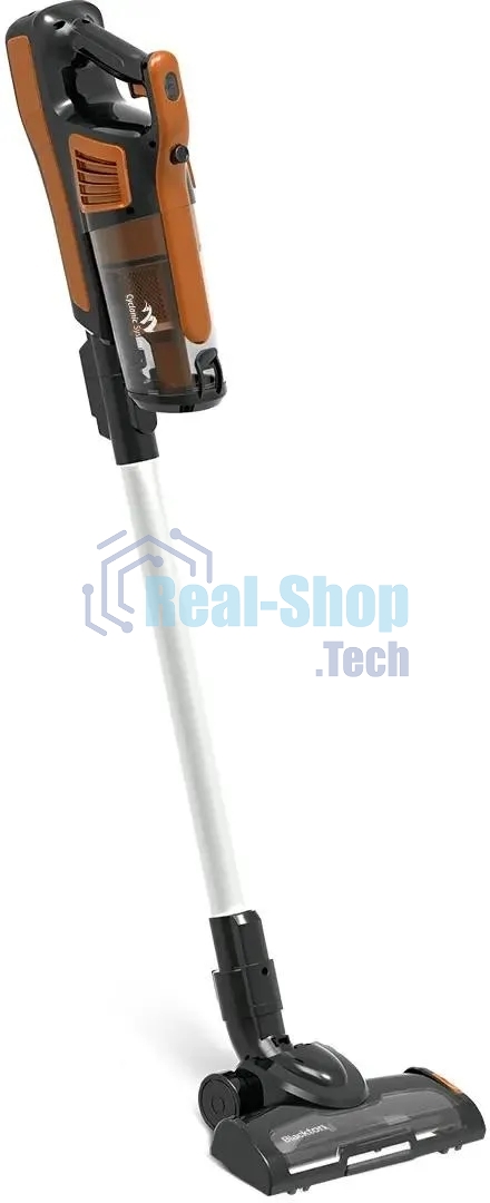 Пылесос вертикальный Blackton Bt VCA1401B оранжевый, питание от аккумулятора, 25 Вт, уборка сухая, пылесборник 0.6 л, работа от АКБ max 40 мин
