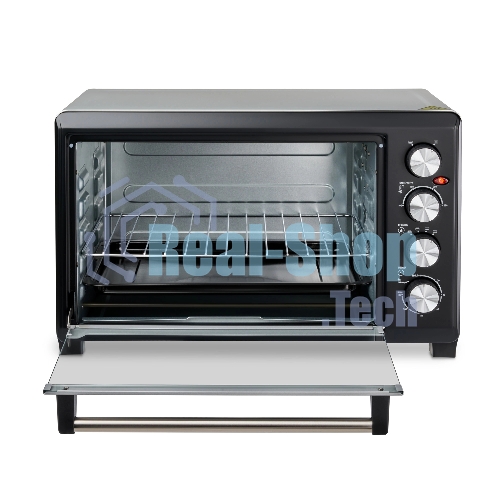 Мини-печь Hyundai MIO-HY075 38л. 2000Вт серебристый/черныйy