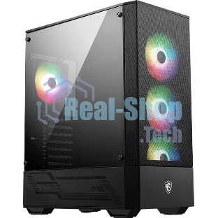 Компьютерный корпус MSI MAG FORGE 112R 2xUSB 3.0, 4x120мм ARGb Fan, ARGb Control Board, Tempered Glass Window, Brown Box (949679)