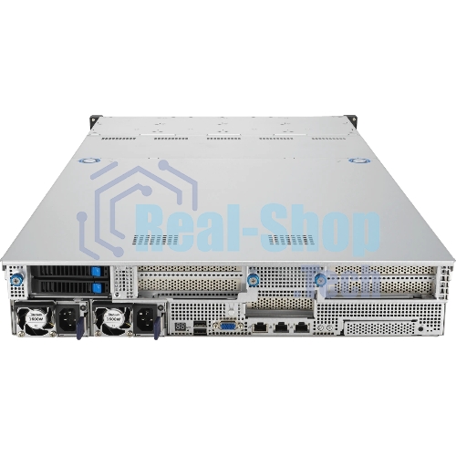 Серверная платформа ASUS RS521A-E12-RS24U, 2U, 1 x SP5 LGA 6096 360W, 24 x DDR5 6400/4800*, 24x 3.5'' NVMe hsb + 2x 2.5'' SATA, 2x M.2 22110, up to 1 PCIe Gen5 x8 LP + 1 OCP3.0, 2 x 1GbE RJ-45 LAN Intel i350-AM2, 1+1 2000W