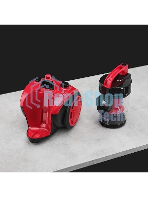 Пылесос Scarlett SC-VC80C11 красный/черный, 320/1500 Вт, уборка сухая, пылесборник контейнер 1.5 л