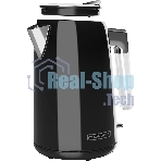 Чайник электрический Polaris PWK 1746CA Water Way Pro 1.7 л, 2200 Вт, черный (корпус: нержавеющая сталь)