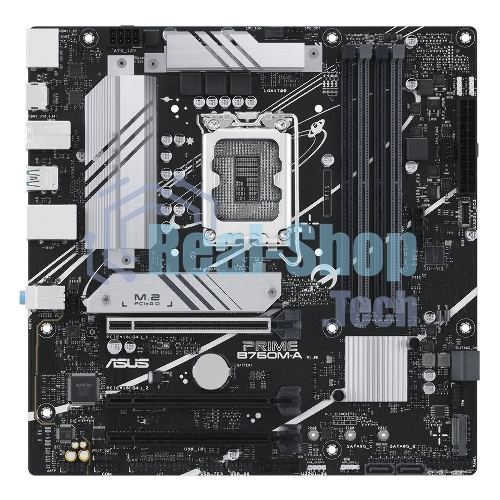 Материнская плата ASUS PRIME B760M-A-CSM, Socket LGA 1700, Intel B760, 4xDDR5, 4xSATA, 2xM.2, 1xPCIe 4.0 x16, 1xPCIe 4.0 x4, 2xHDMI, 1xDP, 1x 2.5Gb LAN, 2xUSB-A 3.1, 4xUSB-A 2.0, 3x3.5 мм, 7.1, mATX