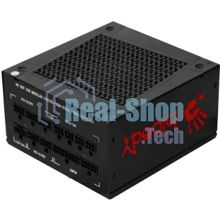 Блок питания Bloody BD-PS1000G, 1000Вт, 80 PLUS Gold, 140мм, модульный, черный