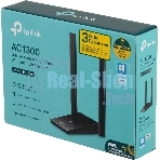 Адаптер TP-Link AC1300Mbps Dual-band High-Gain wireless USB adapter, 867Mbps at 5G and 400Mbps at 2.4G, two high gain antennas, USB 3.0, USB extension cable, support wave 2 MU-MIMO, full compatible with Windows and macOS.