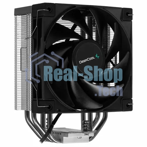 Кулер для процессора DEEPCOOL AK400 черный, 120 мм, алюминий/медь, 1850 об/мин, 29 дБ, 4 pin, 220 Вт, 155 мм