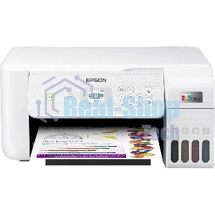 МФУ струйный Epson EcoTank L3266 (C11CJ66416) белый, A4, ч/б печ. 10 стр/мин., цв. печ. 5 стр/мин., 5760x1440 DPI, USB, Wi-Fi