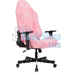 Кресло Knight N1 Fabric розовый, велюр, 120 кг, механизм качания