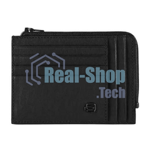 Картхолдер Piquadro Black Square PU1243B3R/N, натуральная кожа черный