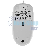 Мышь проводная Logitech B100 белый, 1000 dpi, USB, кнопки - 3
