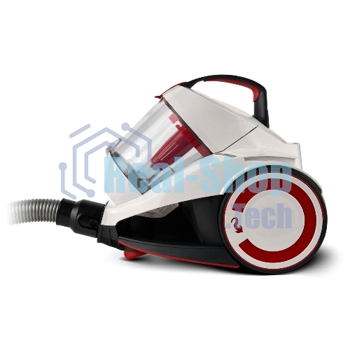 Пылесос Domfy DSC-VC505 белый/красный, 350/2000 Вт, уборка сухая, пылесборник контейнер 2.5 л