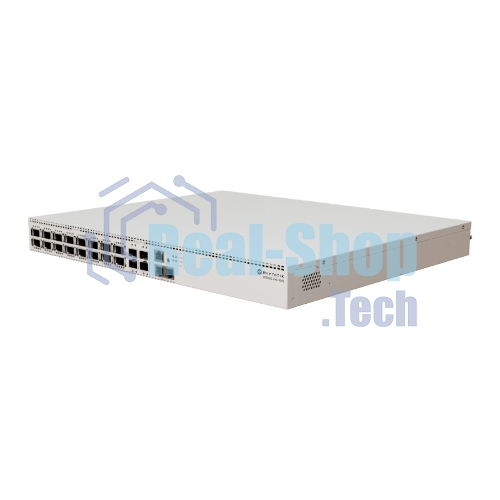 Коммутатор MikroTik CRS520-4XS-16XQ-RM Cloud Router Switch with Quad-Core AL52400 2 GHz CPU, 4 Gb RAM, 98CX8410 switch chip, 2 x 10G Eth ports, 4 x 25G SFP28 ports, 16 x 100G QSFP28 ports, RouterOS L5, 1U rackmount enclosure, dual hot-swap PSU, 4 x hot-swap fans