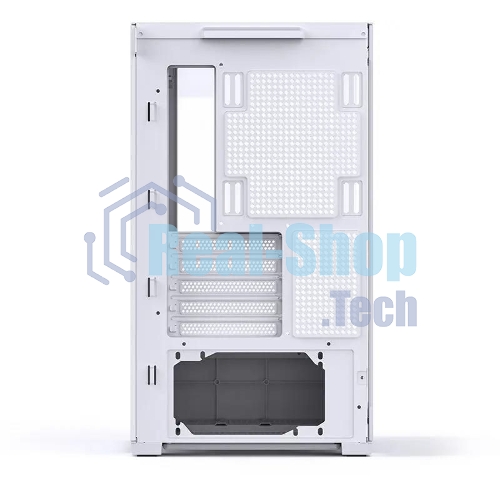 Корпус без блока питания JONSBO D300, Mini-Tower, TG, no fan, 2xUSB-A 3.2 + 1xUSB-C 3.2, mATX, mITX White