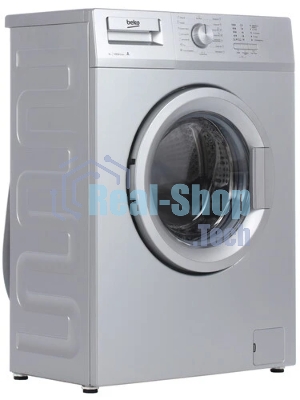 Стиральная машина Beko WRS 55P1 BSS серебристый, загрузка фронтальная 5 кг, 1000 об/мин., класс: А