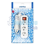 Удлинитель Smartbuy (SBE-16-3-02-ZS) 3 гнз х 2,0 м (16А/3.5 кВт, ПВС 3х1.0)