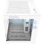 Компьютерный корпус Bloody CC-121 белый без БП mATX 7x120мм 1xUSB2.0 1xUSB3.0 audio