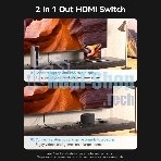 Переключатель - разветвитель Vention HDMI v2.1 двунаправленный 2x1/1x2