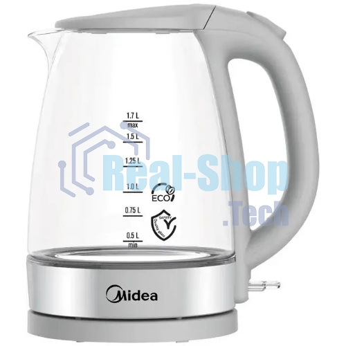 Чайник электрический Midea MK-8017 2200 Вт, 1.5 л, белый