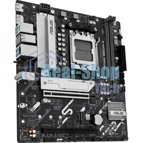 Материнская плата ASUS PRIME B850M-K, AM5, AMD B850, 2xDDR5, 4xSATA, 2xM.2, 1xPCIe 5.0 x16, 1xPCIe 4.0 x8, 1xDP, 1xHDMI, 1x2.5Gb LAN, 2xUSB-A 10Gbps, 2xUSB-A 5Gbps, 4xUSB-A 2.0, 1xPS/2, 3x3.5 мм, 7.1, mATX