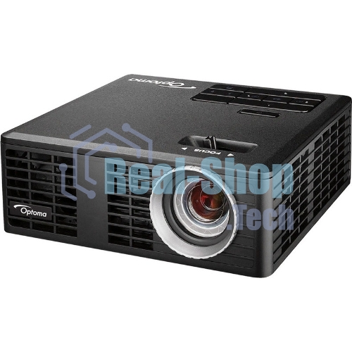 Проектор Optoma ML750e (DLP, LED, WXGA 1280x800, 700Lm, 15000:1, HDMI, USB, MHL, MicroSD, 1x1W speaker, 3D Ready, led 20000hrs, черный, 0.38kg)