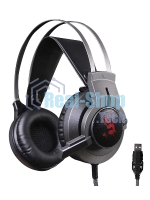 Гарнитура Bloody G437 чёрный, проводная, подсветка
