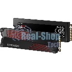 Накопитель SSD Samsung 990 PRO, 1000Gb, PCIe 4.0 x4, M.2 2280, NVMe, R/W 7450/6900, с радиатором