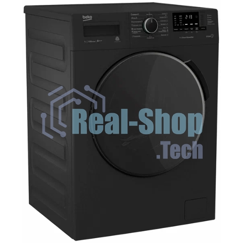 Стиральная машина Beko WSPE7612A антрацит, загрузка фронтальная 7 кг, 1200 об/мин., класс: А