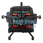 Кресло Knight OUTRIDER черный/красный, экокожа, 120 кг, механизм качания