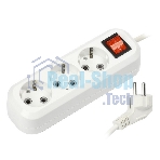 Удлинитель Smartbuy (SBE-16-3-02-ZS) 3 гнз х 2,0 м (16А/3.5 кВт, ПВС 3х1.0)