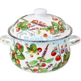Кастрюля эмалированная AGNESS 934-562 Фруктовая корзина, 2.8 л