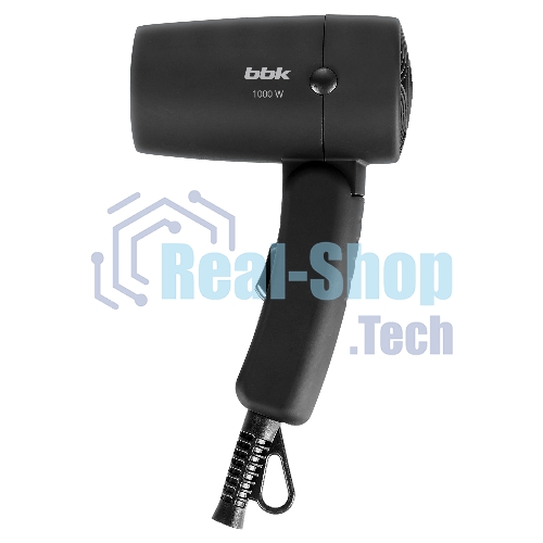 Фен BBK BHD0801 черный, 1000 Вт, компактный