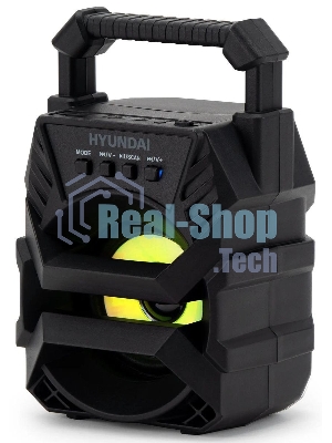 Колонка портативная Hyundai H-PS1000 черный 9 Вт 1.0 BT/USB 10м 500mAh