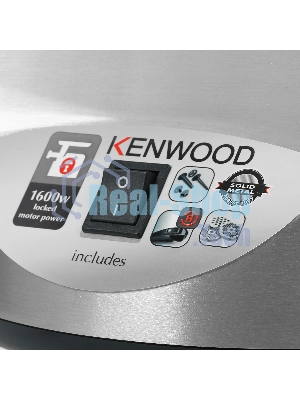 Мясорубка электрическая Kenwood MG510 серебристый, 1600 Вт, 2.0 кг/мин, реверс, защита от перегрузки, насадки - 6