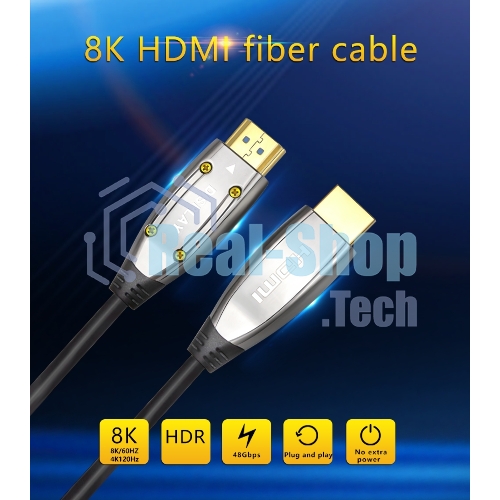 Активный оптический кабель HDMI 19M/M,ver. 2.1, 8K@60 Hz 20m Telecom TCG2120-20M
