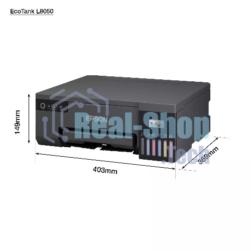 Принтер струйный Epson L8050 (C11CK37405/C11CK37402/C11CK37504/C11CK37507/C11CK37506), A4, цветное, печ. до 8 стр/мин., 1440 x 5760 dpi, USB, Wi-Fi