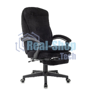 Кресло Бюрократ T-9950MSG-F/BLACK-PU черный, экокожа