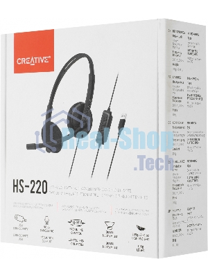 Гарнитура Creative HS-220 чёрный, проводная