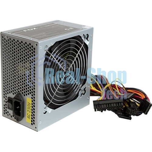 Блок питания Foxline FL550S 550W ATX PSU, 120FAN, 24 pin, 4 + 4 Pin (12V), 5*SATA, 2*4 pin molex, 1*FDD, 1*PCI-e(6 + 2 pin)